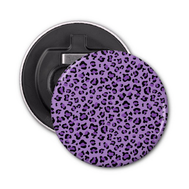 Abrebotellas Leopard Print, Leopard Spots, Purple Leopard (Anverso)