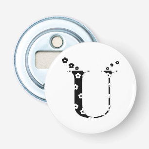 Abrebotellas Letra U del patrón de flor