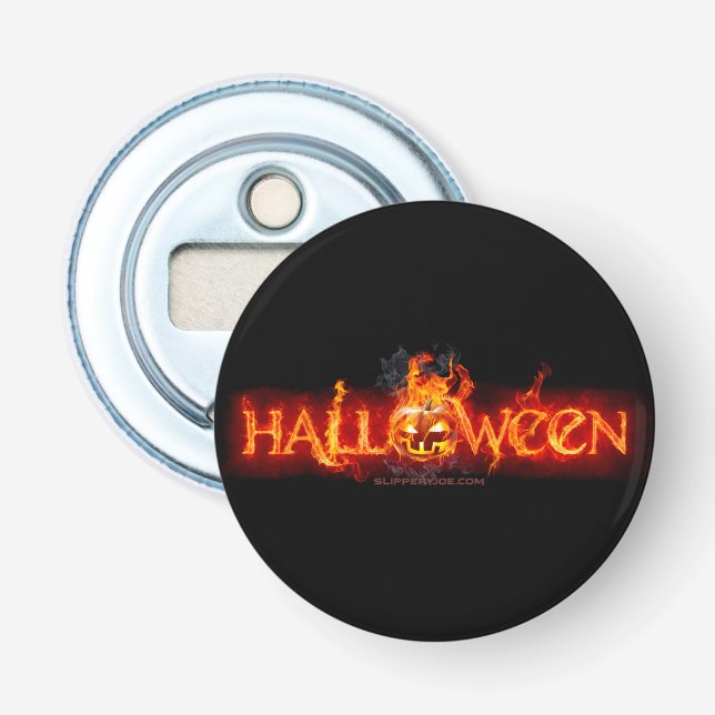 Abrebotellas Letras ígneas masivas de SlipperyJoe's Halloween c (Anverso)