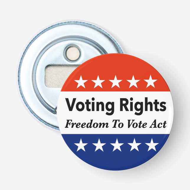 Abrebotellas Ley de derecho de voto (Anverso)