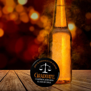 Abrebotellas Licenciatura en Derecho por Naranja Negro Keepsake