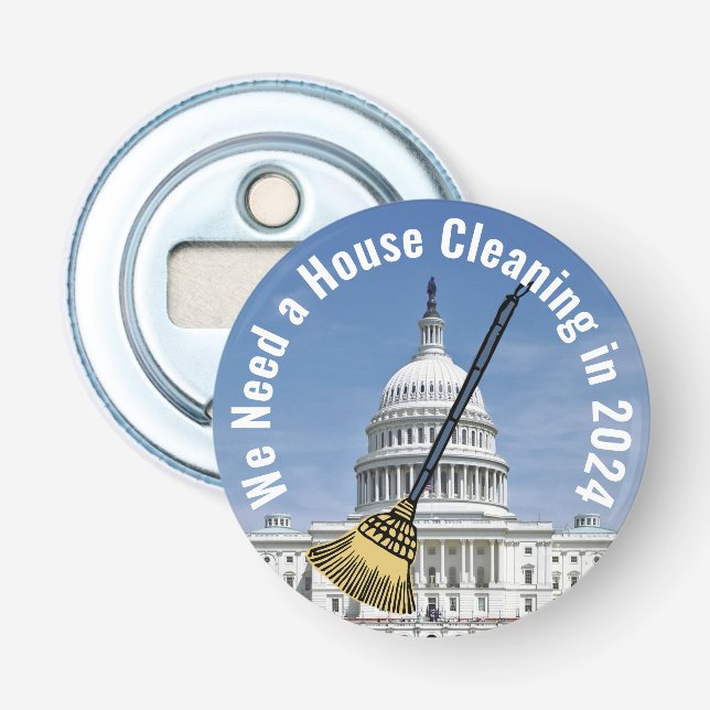 Abrebotellas Limpieza de casas elecciones 2024 (Anverso)