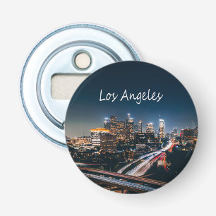 Abrebotellas Línea aérea de Los Angeles California City Skyline