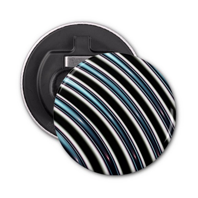 Abrebotellas Líneas curvadas cerca para arriba de un fractal (Anverso)