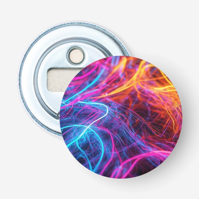 Abrebotellas Líneas de Neon (Anverso)