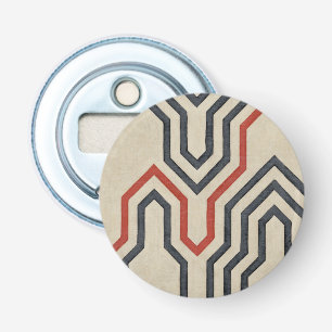 Abrebotellas Líneas gráficas anaranjadas y azules