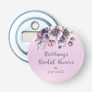 Abrebotellas Lluvia de Regalos de Boda Floral Acuarela Lavanda