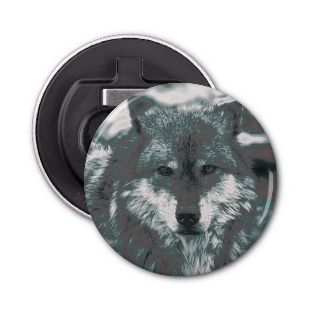 Abrebotellas Lobo, verde (Anverso)