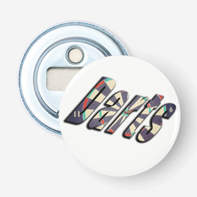 Abrebotellas Logo de Dardos Dimensionales, (Anverso)