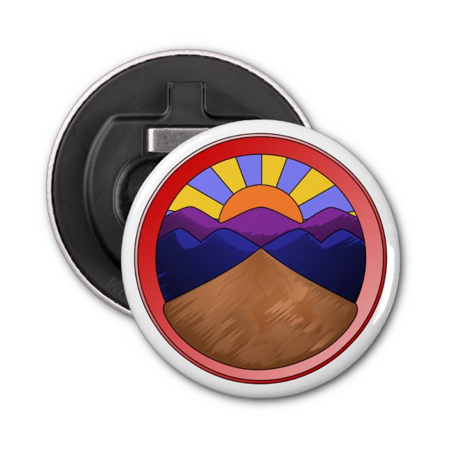 Abrebotellas Logotipo de ventilador aluvial (Anverso)