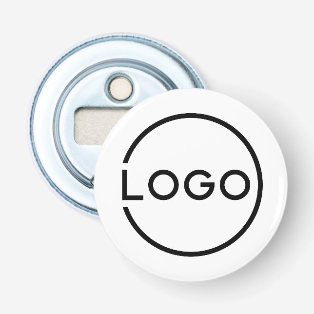 Abrebotellas Logotipo Empresarial Personalizado (Anverso)