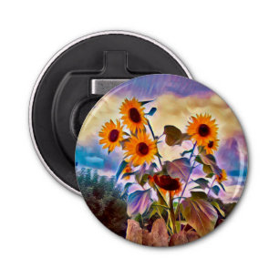 Abrebotellas Los girasoles en la pared del rock