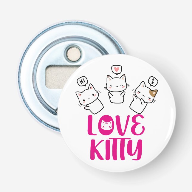 Abrebotellas LOVE KITTY -It's too cute- (Anverso)