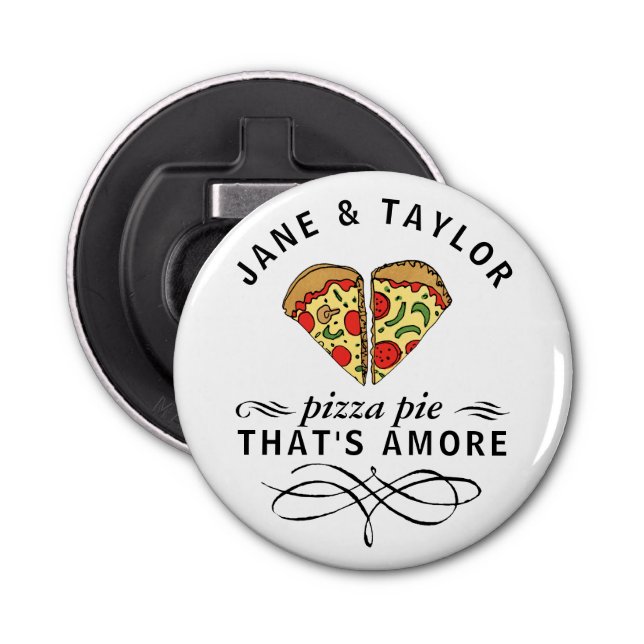 Abrebotellas Love Pizza Personalizado (Anverso)