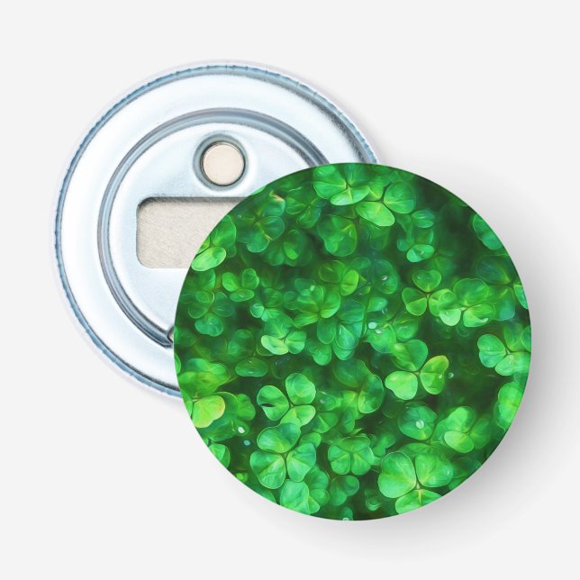 Abrebotellas Lucky Celtic Irish Green Shamrock (Anverso)