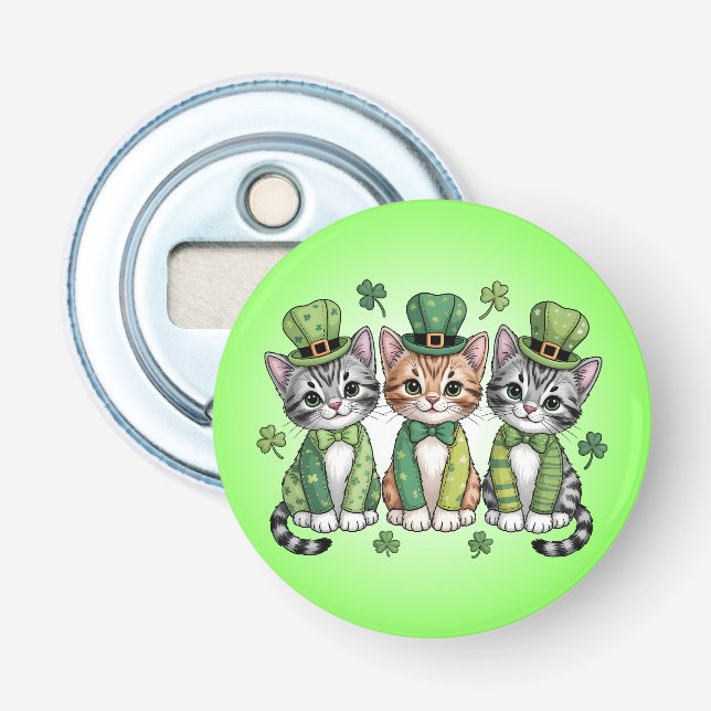 Abrebotellas Lucky St. Patrick’s Day Kittens-47474 (Anverso)