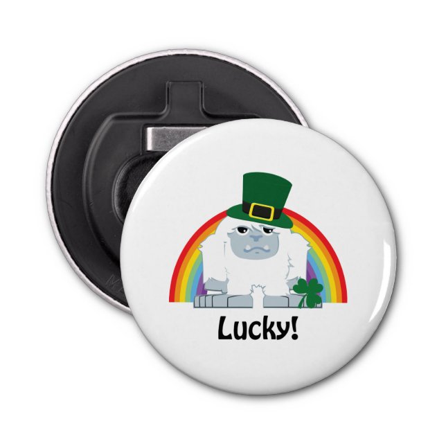 Abrebotellas Lucky Yeti Leprechaun (Anverso)