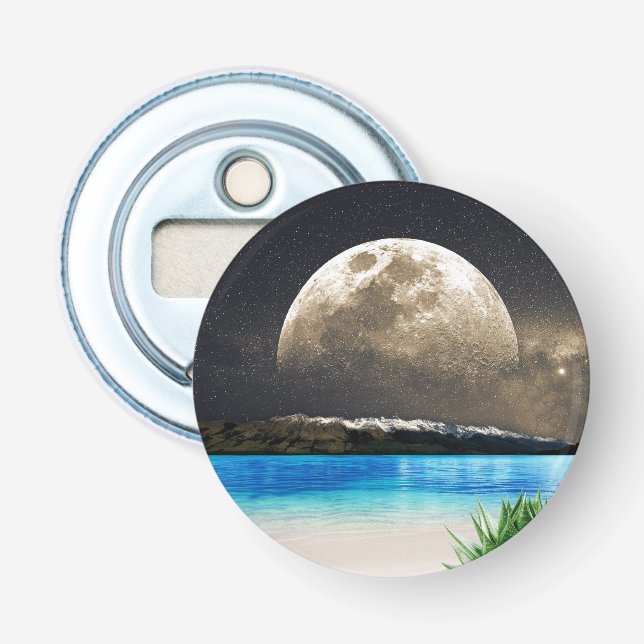 Abrebotellas Luna Y Playa (Anverso)