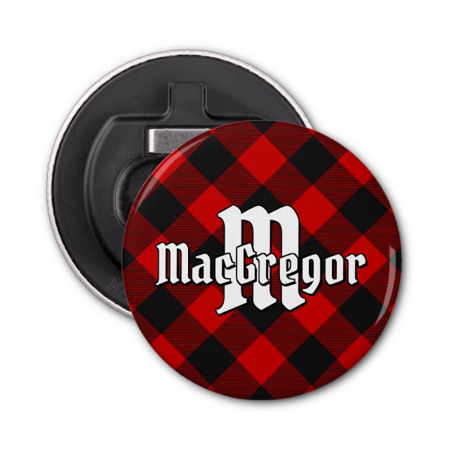 Abrebotellas MacGregor Rob Roy Tartan (Anverso)
