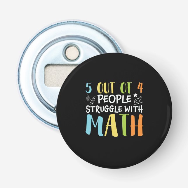 Abrebotellas Maestros de matemáticas luchan con matemáticas (Anverso)