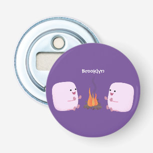 Abrebotellas Malvaviscos rosados por personalizado de bomberos