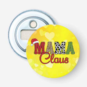 Abrebotellas Mama Claus Plaid Pattern-60096