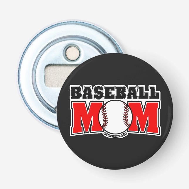 Abrebotellas Mamá de béisbol (Anverso)