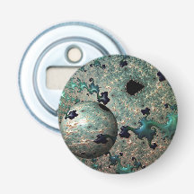 Mandelbrot de Esmeralda y Oro con Esfera