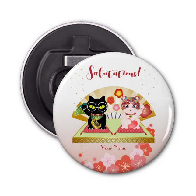 Abrebotellas Maneki Neko Lucky Poiluna (Anverso)