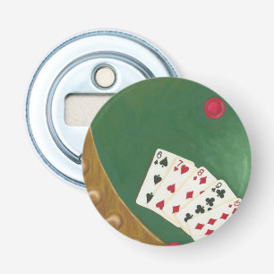 Abrebotellas Mano de póker que gana seis a diez