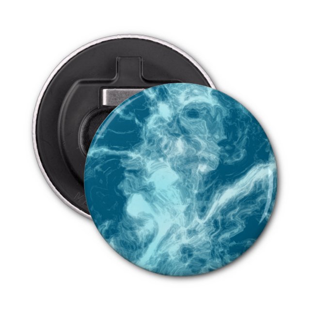 Abrebotellas Marble de agua azul (Anverso)