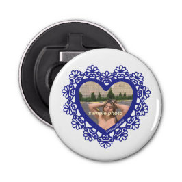 Abrebotellas Marco de encaje del corazón de Dingus