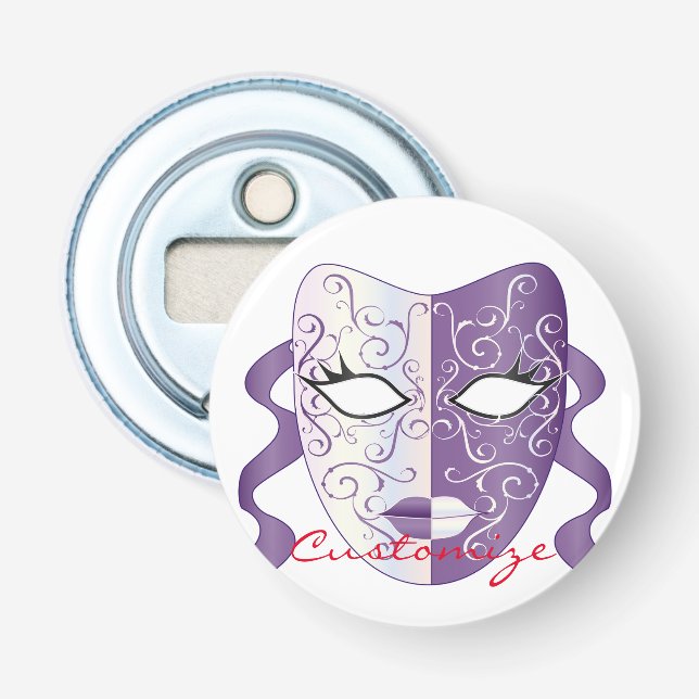 Abrebotellas Mardi Gras Mask Thunder_Cove (Anverso)