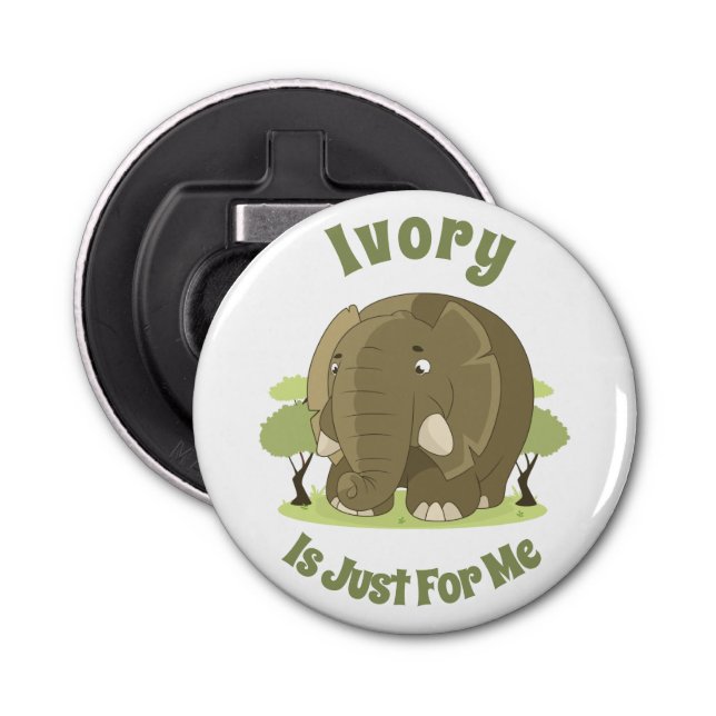 Abrebotellas Marfil es sólo para mí botón de apertura (Anverso)