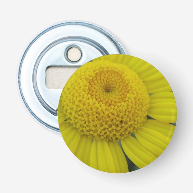 Abrebotellas marguerita amarillo bonito (Anverso)