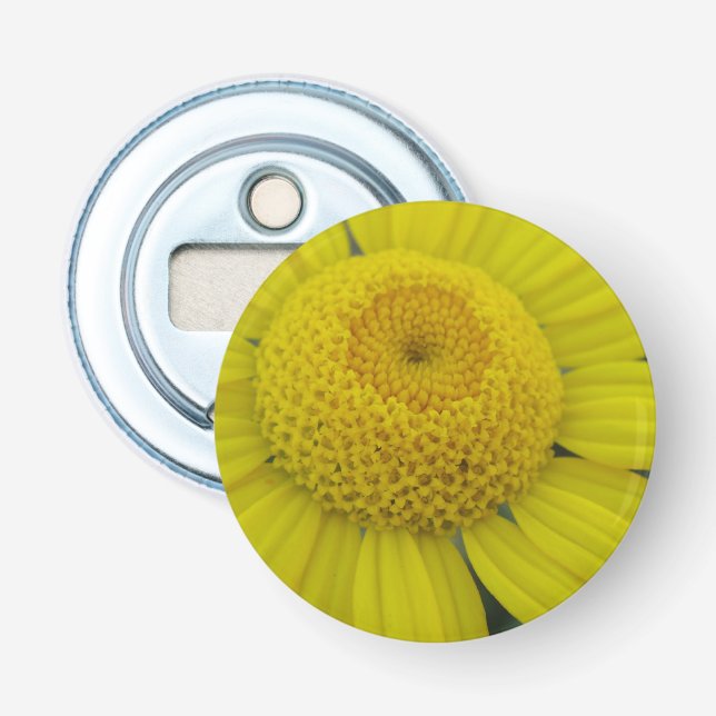 Abrebotellas marguerita amarillo bonito (Anverso)