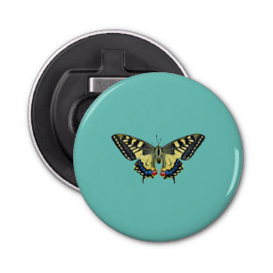 Abrebotellas Mariposa amarilla y negra