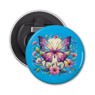 Abrebotellas Mariposa de colores vivos