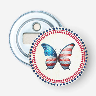 Abrebotellas Mariposa de Estados Unidos/patriota 4 de julio