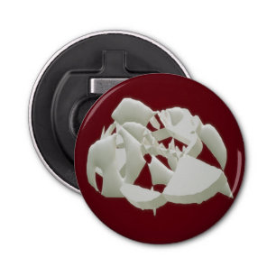 Abrebotellas Mármol roto abstracto arte moderno ciruela blanca