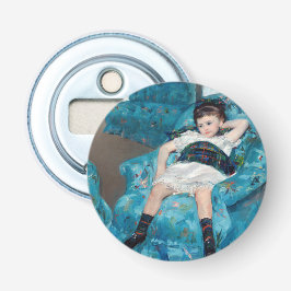 Abrebotellas Mary Cassatt - Niña pequeña en un sillón azul