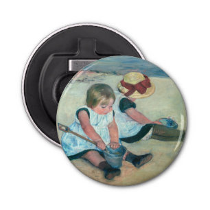 Abrebotellas Mary Cassatt - Niños jugando en la playa