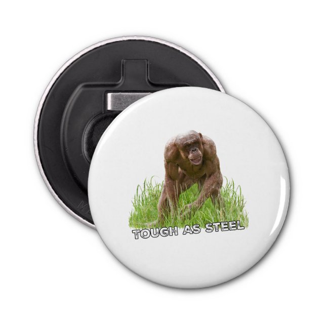 Abrebotellas Masa De Chimpancé Sin Cabello Como Acero (Anverso)