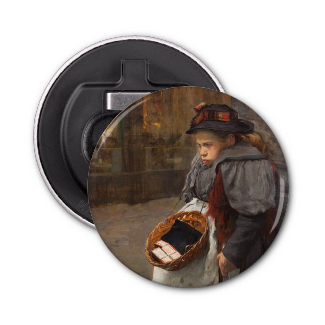 Abrebotellas Matchstick Chica Pobre Calle Urchin Pobreza Urbana (Anverso)