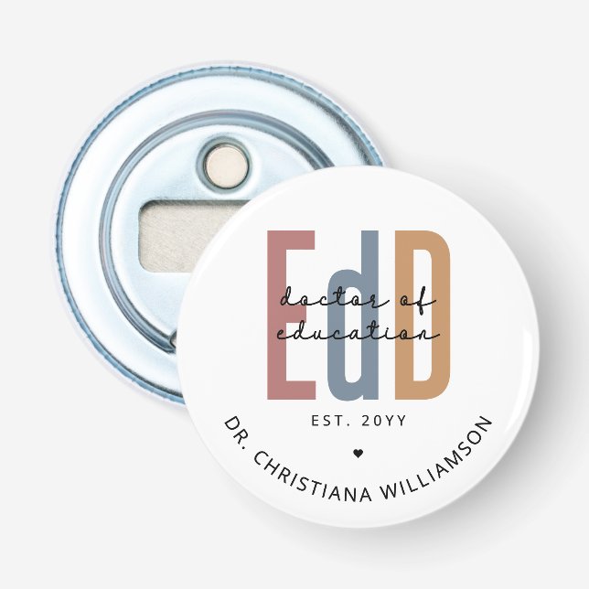 Abrebotellas Médico De Educación Personalizada (Anverso)