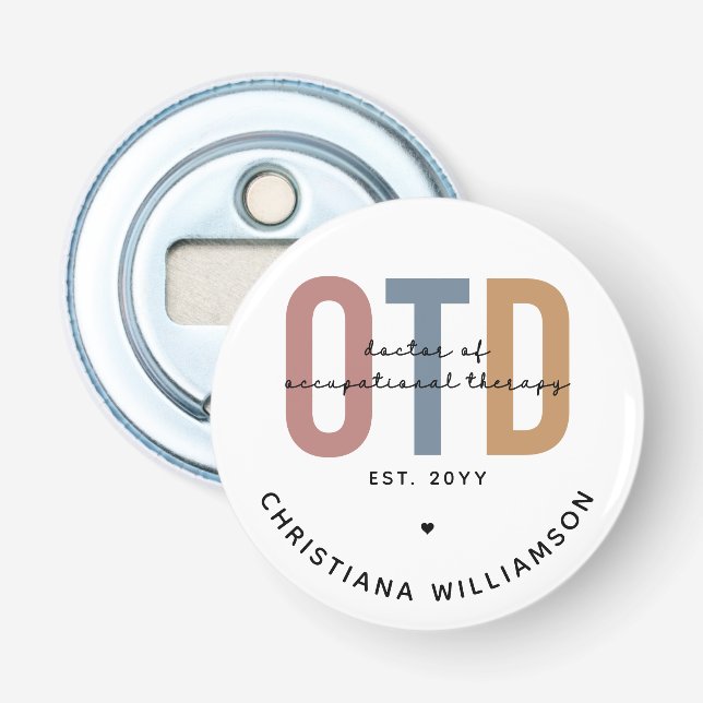 Abrebotellas Médico de Terapia Ocupacional Personalizada (Anverso)