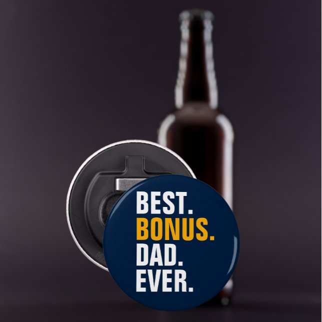 Abrebotellas Mejor Bono Papá Nunca Stepfather (Best Bonus Dad Ever Stepfather Bottle Opener from Ricaso. Father's Day gifts for Stepdads )