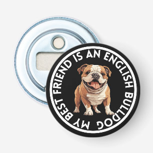 Abrebotellas Mejor Bulldog en inglés de amigo