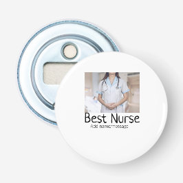Abrebotellas Mejor enfermera añada el nombre de la foto médico 
