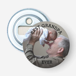 Abrebotellas Mejor foto del abuelo jamás Personalizado crea la 